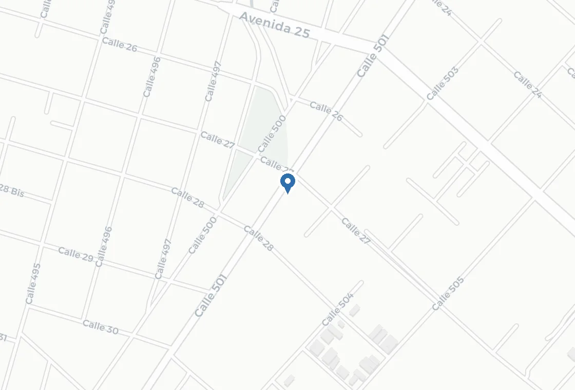 Mapa de la ubicación de Consultorios Médicos Gonnet, en Calle 501 y 27, Manuel B. Gonnet, La Plata